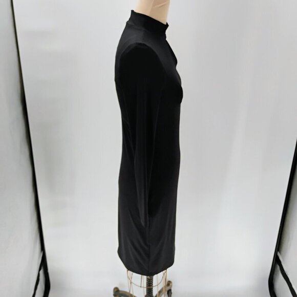 Susana Monaco extreme Cut Out Long Sleeve Dress in Black sold on revolve midi - Picture 8 of 13